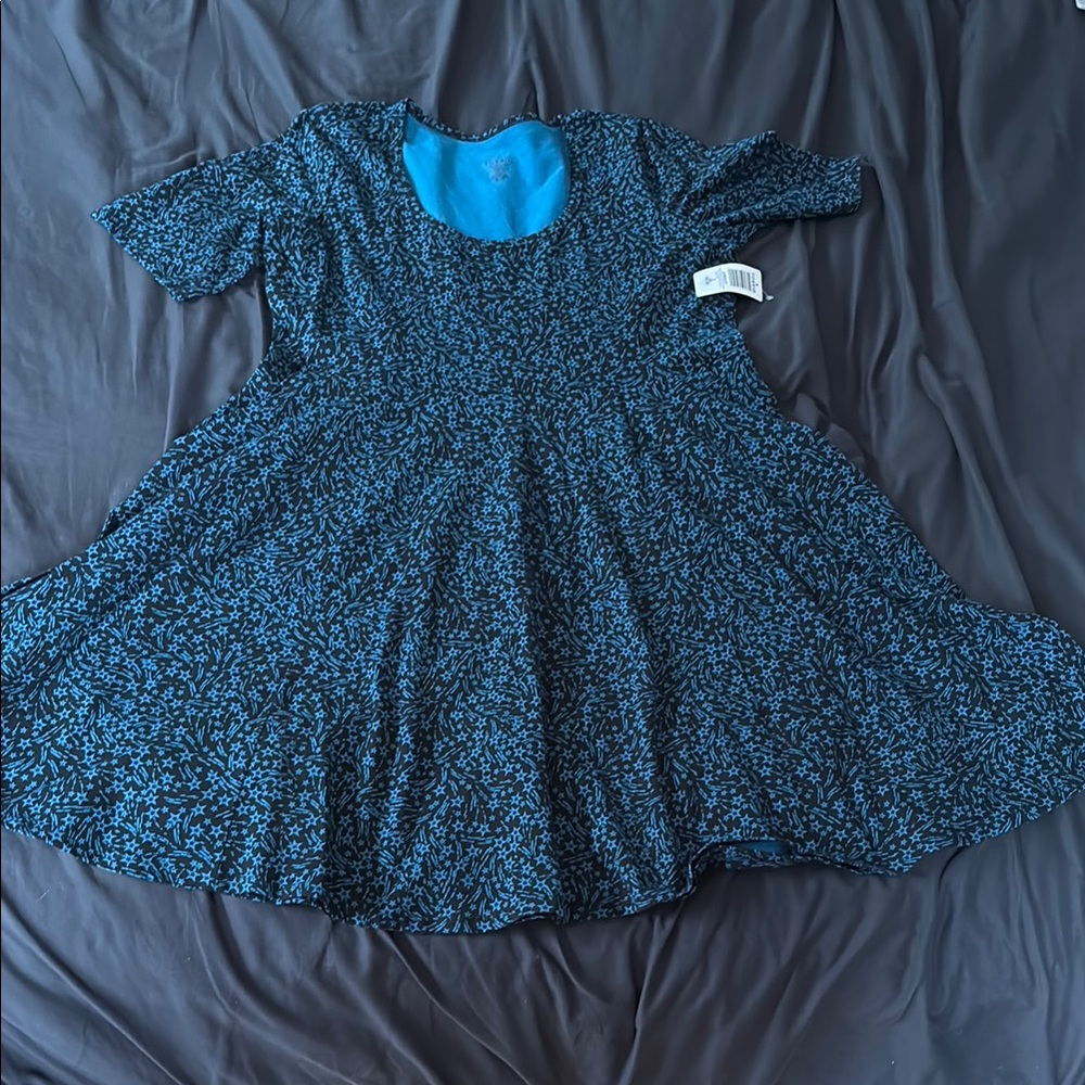 Torrid Shooting Star blue dress with pockets NWT